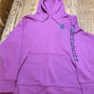 Carhartt Maroon Relaxed Fit Hoodie